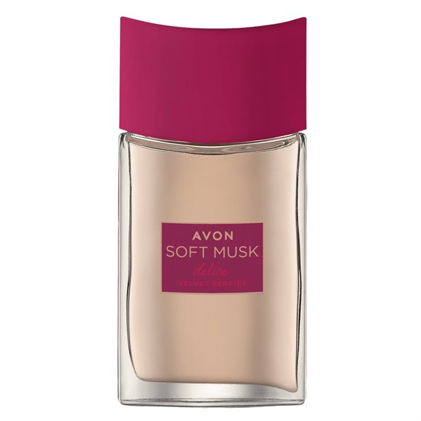 Parfum Avon Soft Musk Velvet Berries – Eau De Toilette 50ml, Fruits Rouges & Santal, Neuf Sous Blister