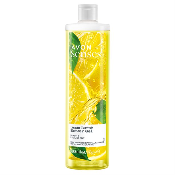 Senses Lemon Burst Shower Gel 500ml - Avon South Africa