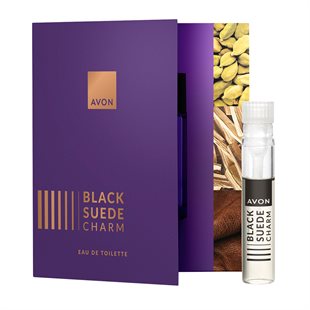 Black Suede Charm Sample Vial 0.6ml - Avon South Africa