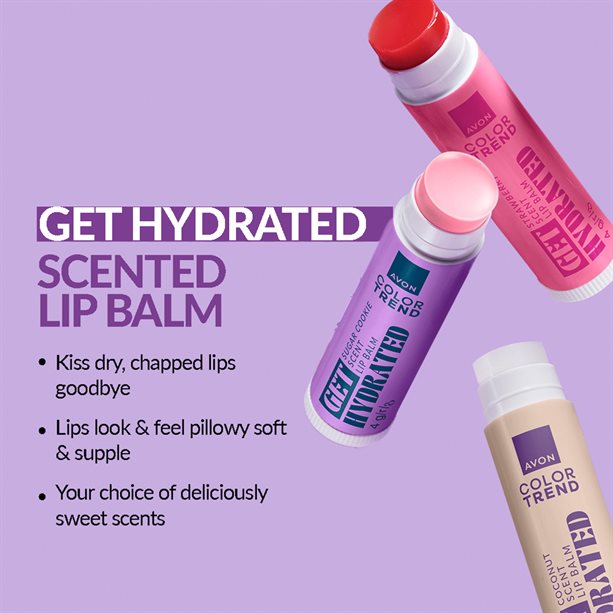 Color Trend Get Hydrated Lip Balm 4 grams - Avon South Africa