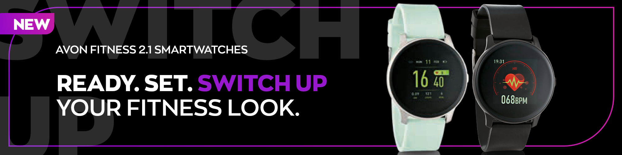 NEW TFitness 2.1 Smartwatches  come with all the latest features and three interchangeable faces to keep you on-track and on-trend