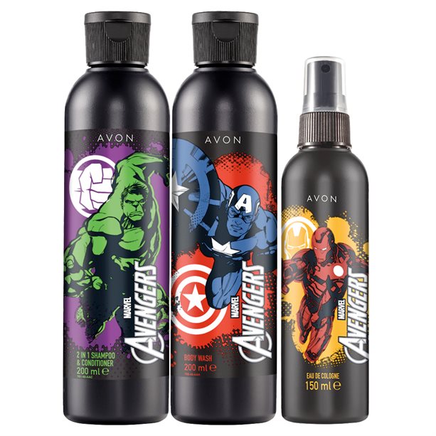 Avengers Shampoo & Conditioner, Body Wash & Eau de Cologne