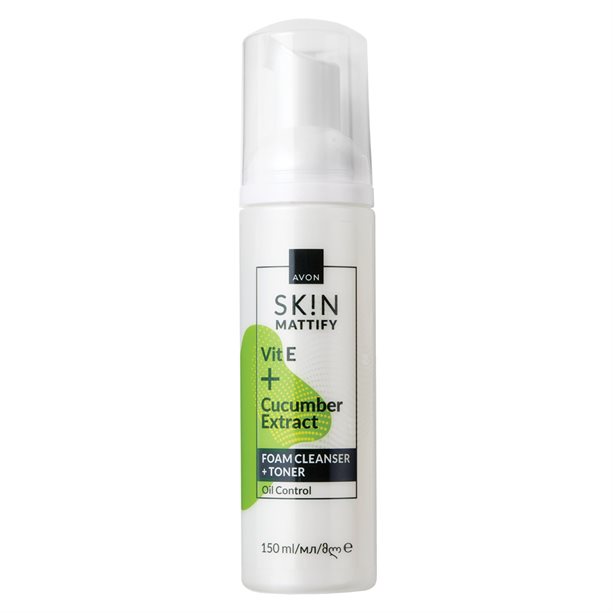 Avon SK!N Mattify Foam Cleanser + Toner 150ml