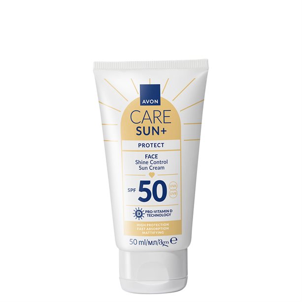 Avon Care Sun+ Protect Shine Control Sun Cream SPF 50 For Face 50ml